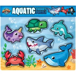 Adventure Planet 6 Piece Chunky Aquatic Puzzle