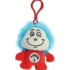 Aurora Dr. Seuss 4" Thing 1 Plush Character Clip