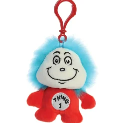 Aurora Dr. Seuss 4" Thing 1 Plush Character Clip