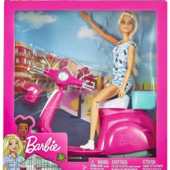 Barbie Doll and Accessories Scooter Playset