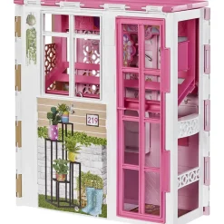 Barbie Dollhouse Playset with 2 Levels&4 Play Areas