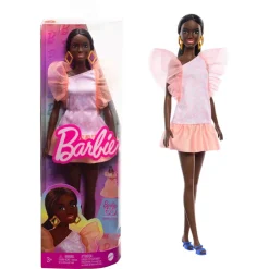 Barbie Fashionistas Doll With Peach Dress #216