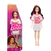 Barbie Fashionistas Doll with Black Hair&Twist&Turn Dress #214