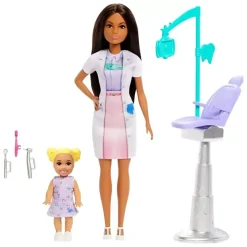 Barbie You Can Be Anything Dentist With Brunette Fashion Doll