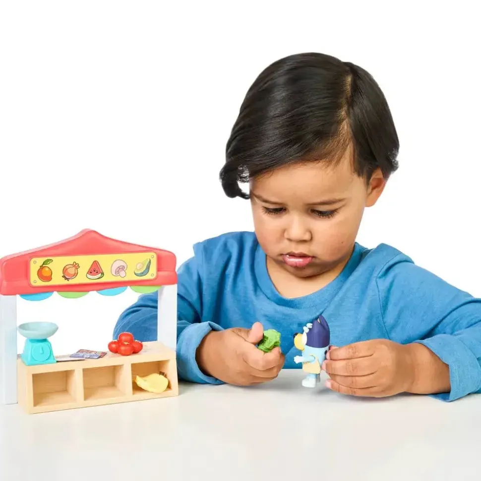 Bluey Farmers Market Mini Playset