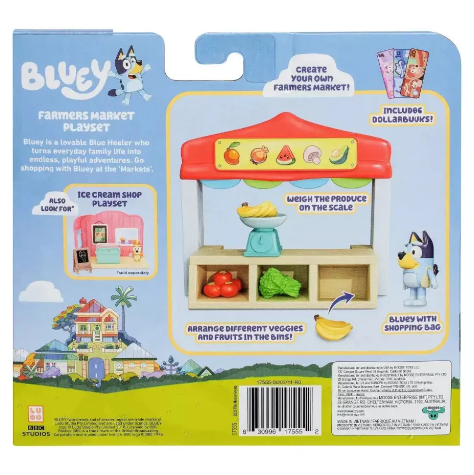 Bluey Farmers Market Mini Playset