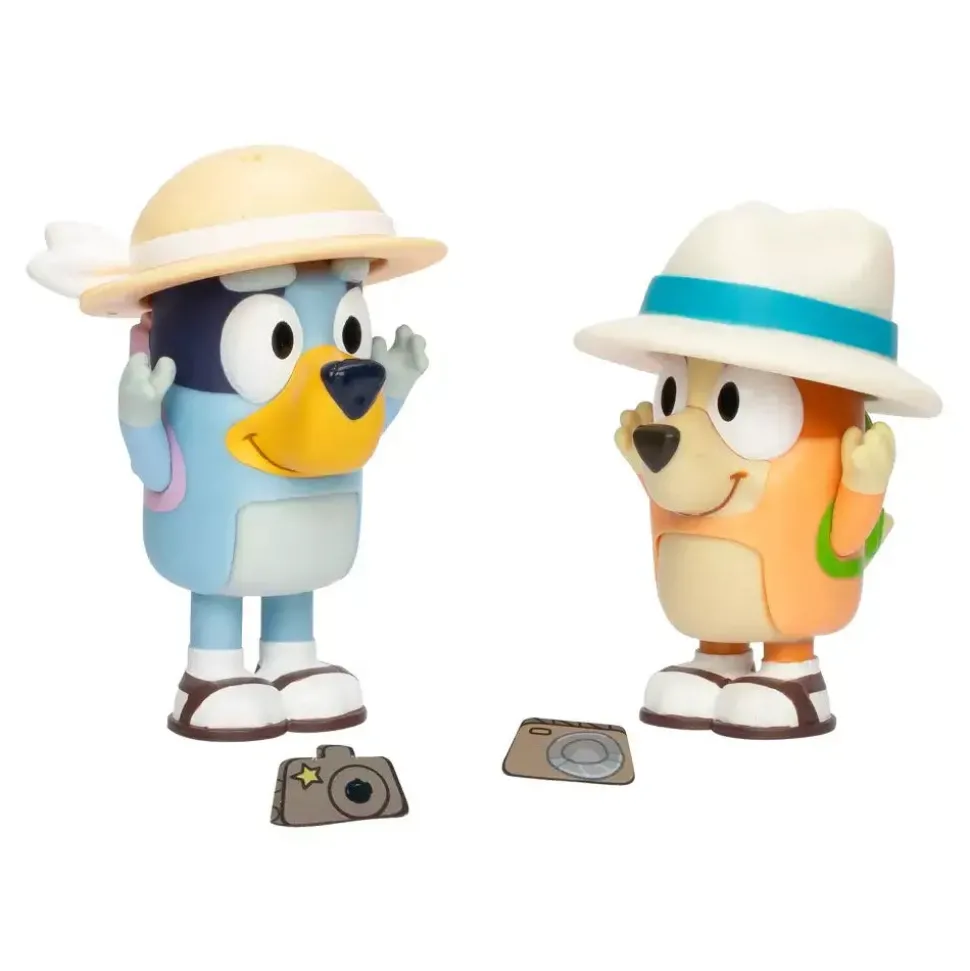 Bluey 2-Pack Figures On Holiday