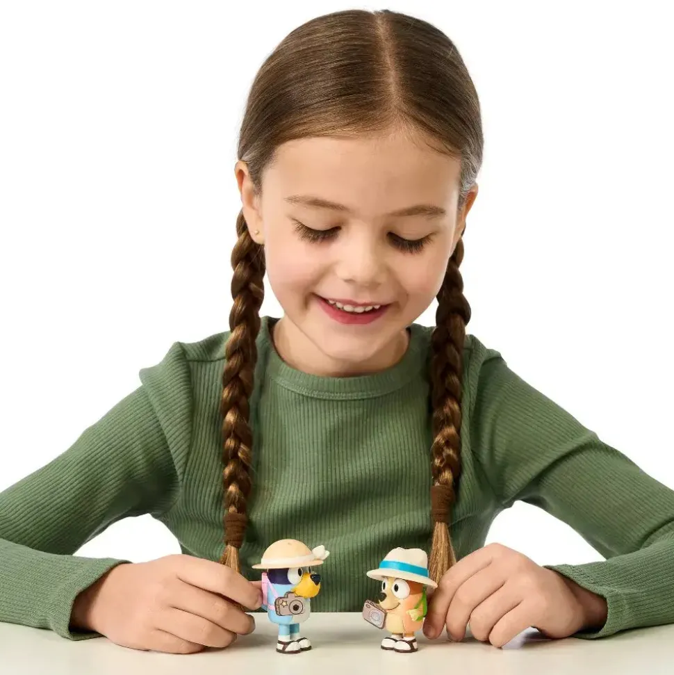 Bluey 2-Pack Figures On Holiday