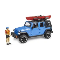 Bruder Jeep Wrangler Rubicon Unlimited with Kayak and Kayaker