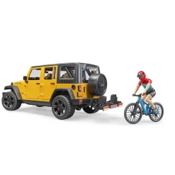 Bruder Jeep Wrangler Rubicon w/ Mountain Bike
