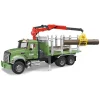 Bruder Mack Granite Timber Truck w Loading Crane