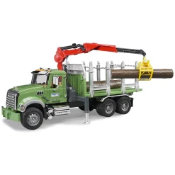 Bruder Mack Granite Timber Truck w Loading Crane