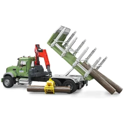 Bruder Mack Granite Timber Truck w Loading Crane