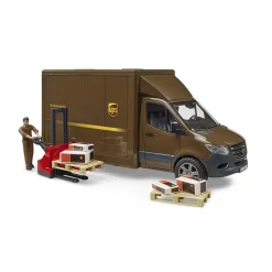 Bruder Mercedes Benz Sprinter UPS w/ Driver and Accessories