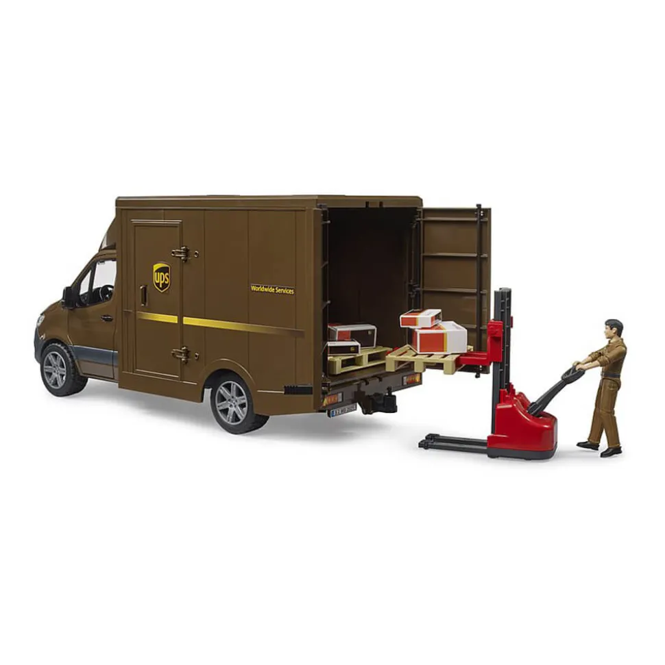 Bruder Mercedes Benz Sprinter UPS w/ Driver and Accessories