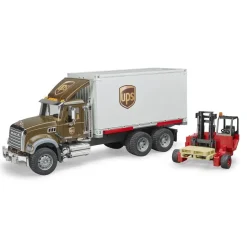 Bruder Pro Series MACK Granite UPS Logistics Truck with Forklift
