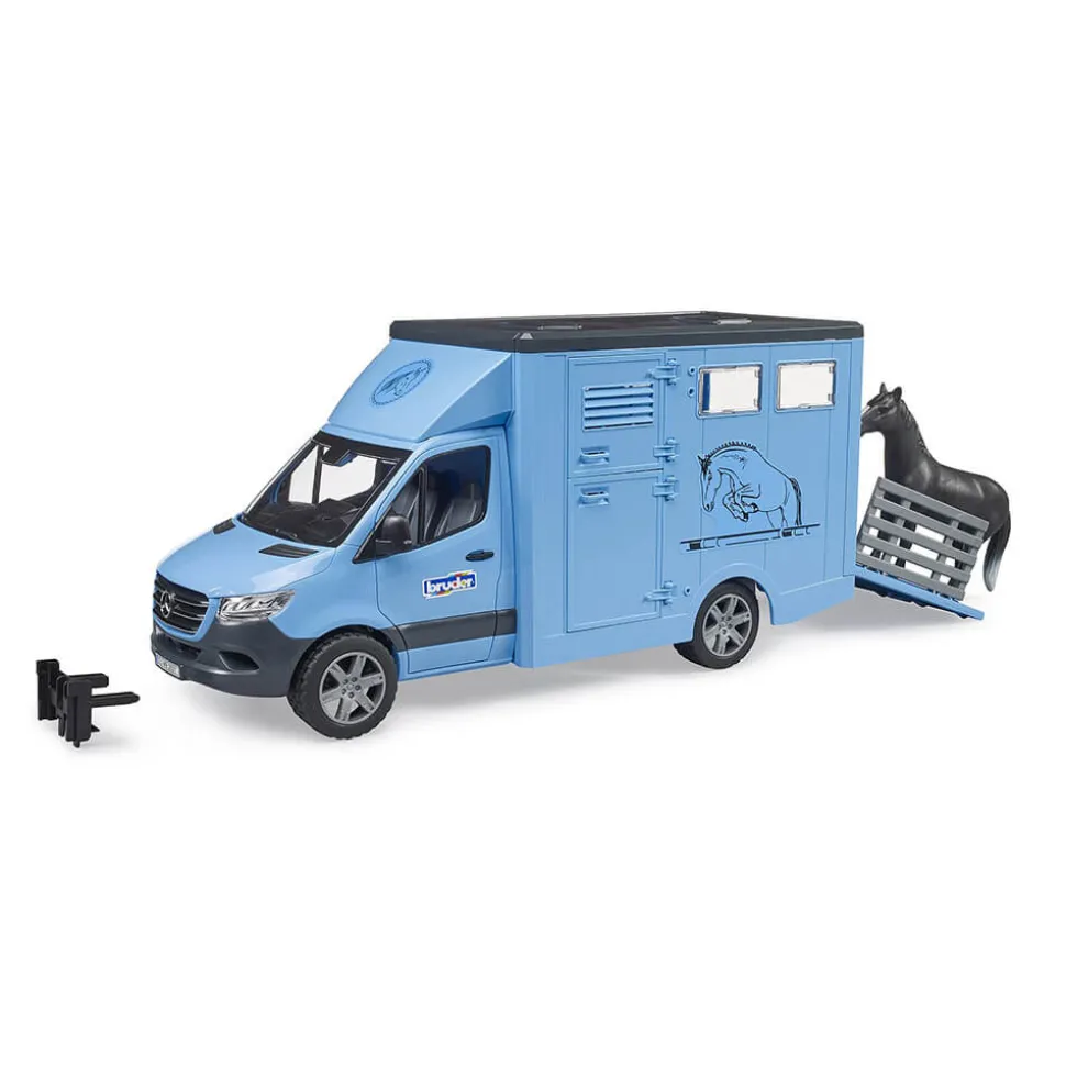 Bruder Pro Series MB Sprinter Animal Transporter 1:16 w Horse