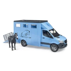 Bruder Pro Series MB Sprinter Animal Transporter 1:16 w Horse