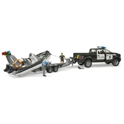Bruder Pro Series RAM 2500 Police Pickup, Trailer, Boat&Figures