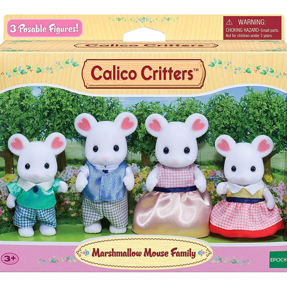 Calico Critters Marshmallow Mouse Family Doll Set