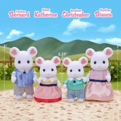 Calico Critters Marshmallow Mouse Family Doll Set