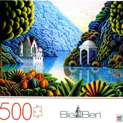 Cardinal Big Ben Teal Lake 500 Piece Puzzle