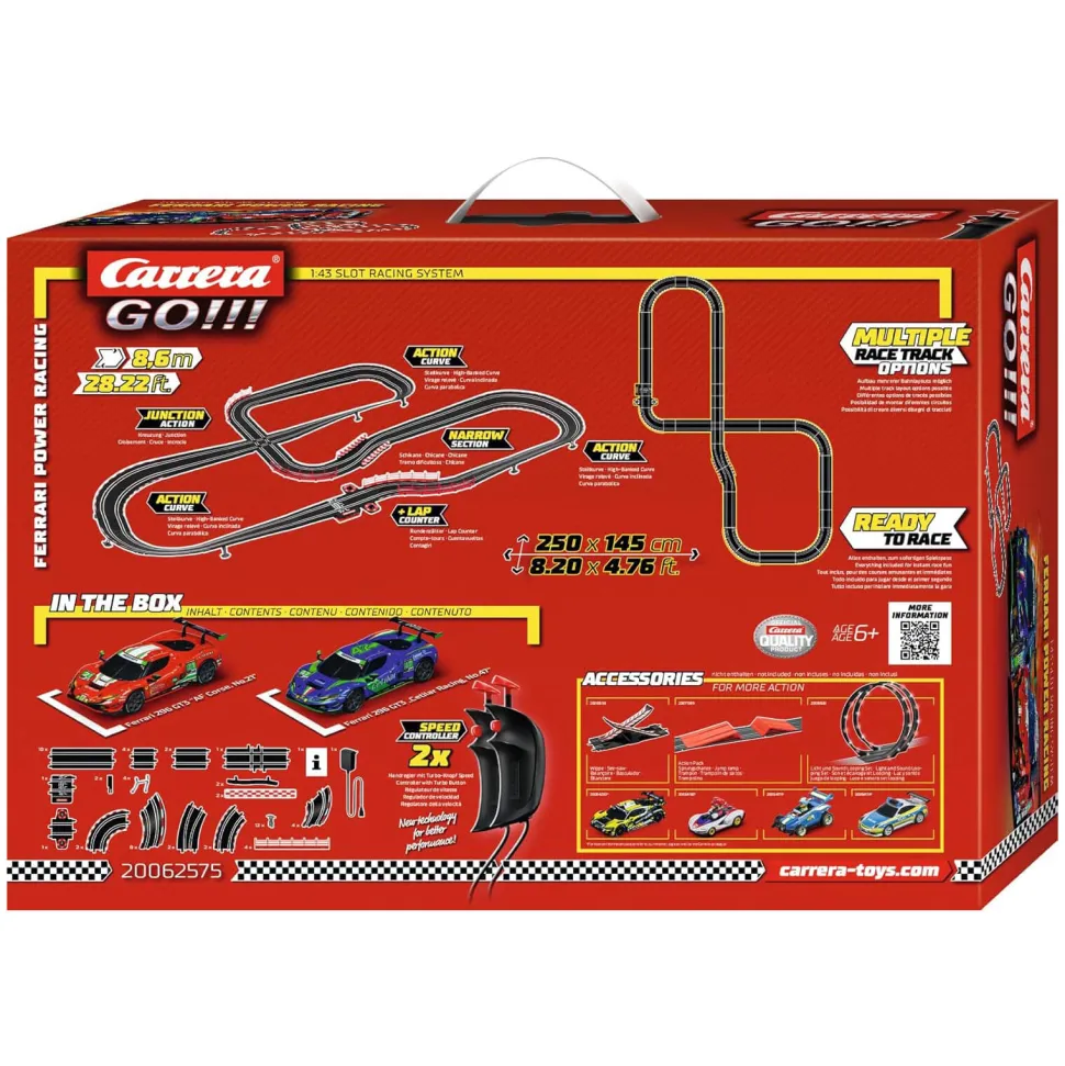 Carrera GO!!! Ferrari Power Racing Slot Car Set