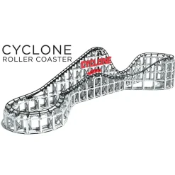 CDX Blocks The Cyclone Roller Coaster 900 Piece Building Kit