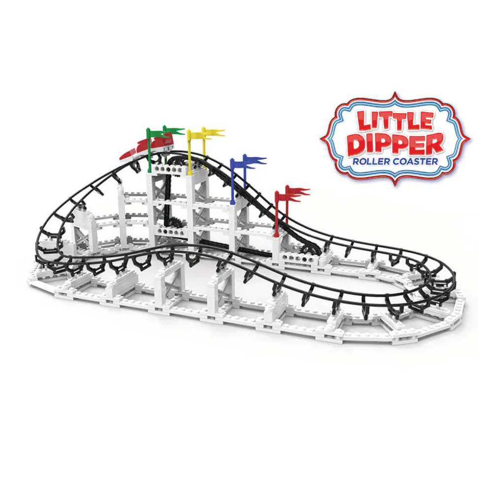 CDX Blocks The Little Dipper Roller Coaster 332 Piece Building Kit