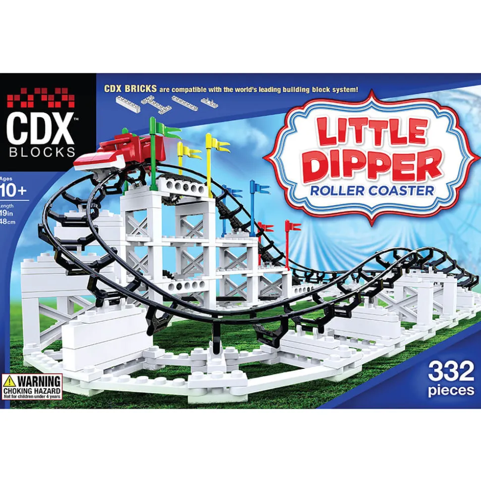 CDX Blocks The Little Dipper Roller Coaster 332 Piece Building Kit