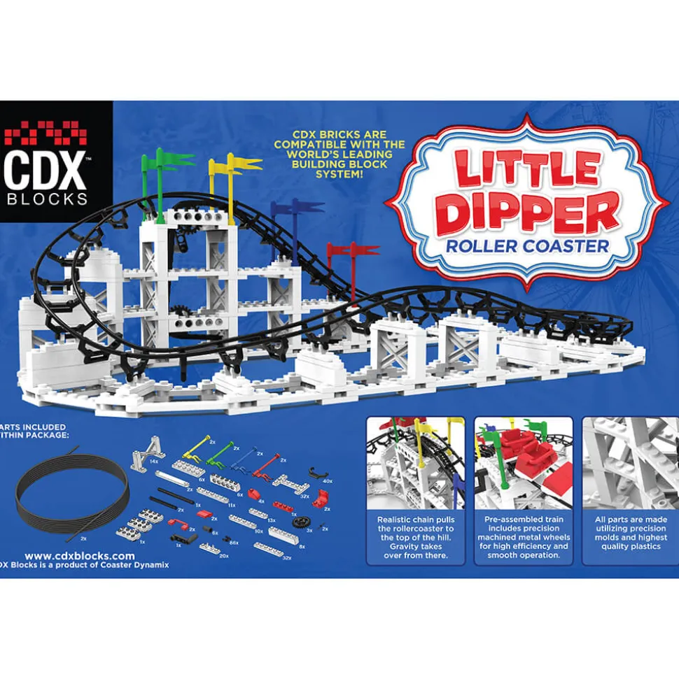 CDX Blocks The Little Dipper Roller Coaster 332 Piece Building Kit