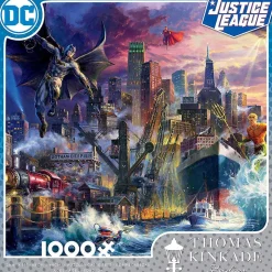 Ceaco DC Comics Thomas Kinkade Showdown at Gotham Pier 1000 Piece Jigs
