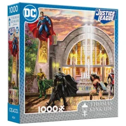 Ceaco DC Comics Thomas Kinkade Hall of Justice 1000 Piece Jigsaw Puzzl