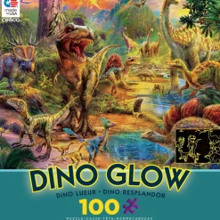 Ceaco Dino Glow Dino Landscape 100 Piece Jigsaw Puzzle