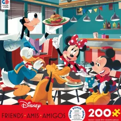 Ceaco Disney Mickey and Minnie Holiday Love 200 Piece Jigsaw Puzzle
