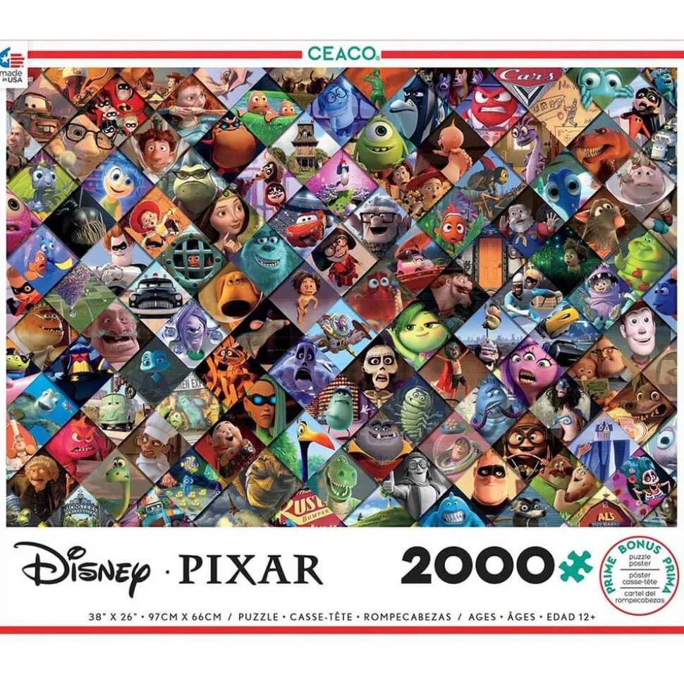 Ceaco Disney Pixar Clips 2000 Piece Jigsaw Puzzle