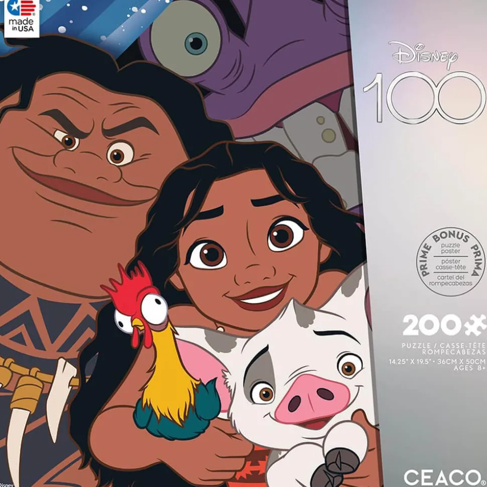 Ceaco Disney 100th Celebration Moana Selfie 200 Piece Jigsaw Puzzle