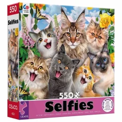 Ceaco Selfies Feline Friends 550 Piece Jigsaw Puzzle