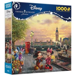 Ceaco Thomas Kinkade Disney's Mickey and Minnie in London 1000 Piece J