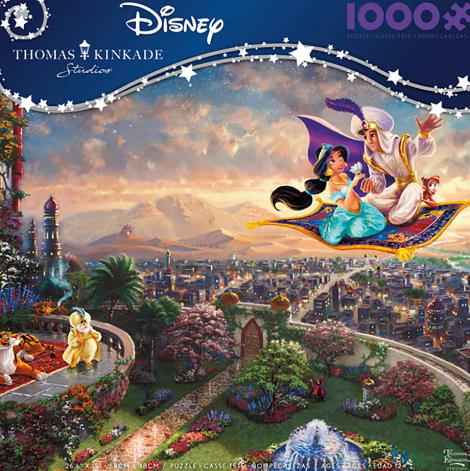 Ceaco Thomas Kinkade Disney's Aladdin 1000 Piece Jigsaw Puzzle