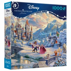 Ceaco Thomas Kinkade Disney's Beauty and the Beast Winter Enchantment