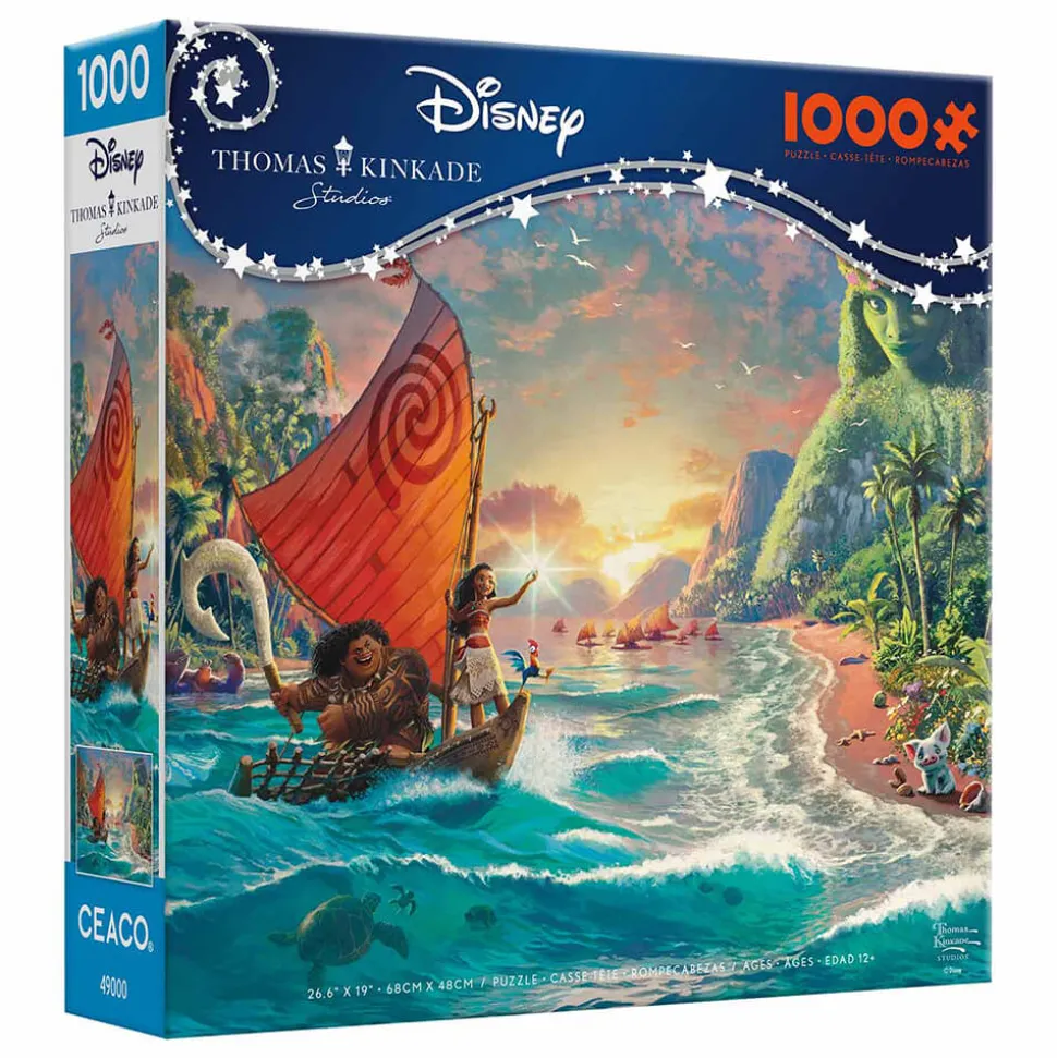 Ceaco Thomas Kinkade Disney Moana 1000 Piece Jigsaw Puzzle