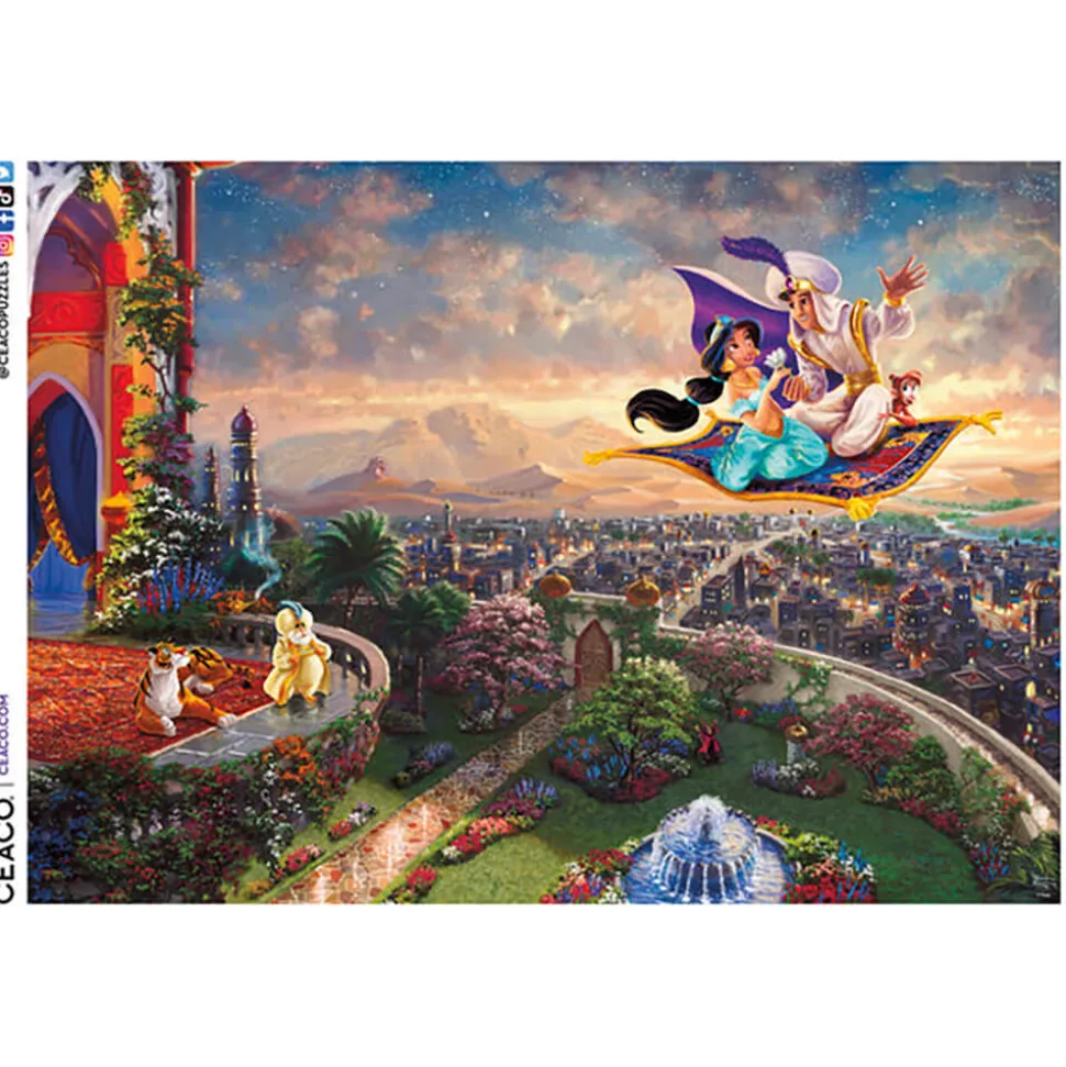Ceaco Thomas Kinkade Disney's Aladdin 1000 Piece Jigsaw Puzzle