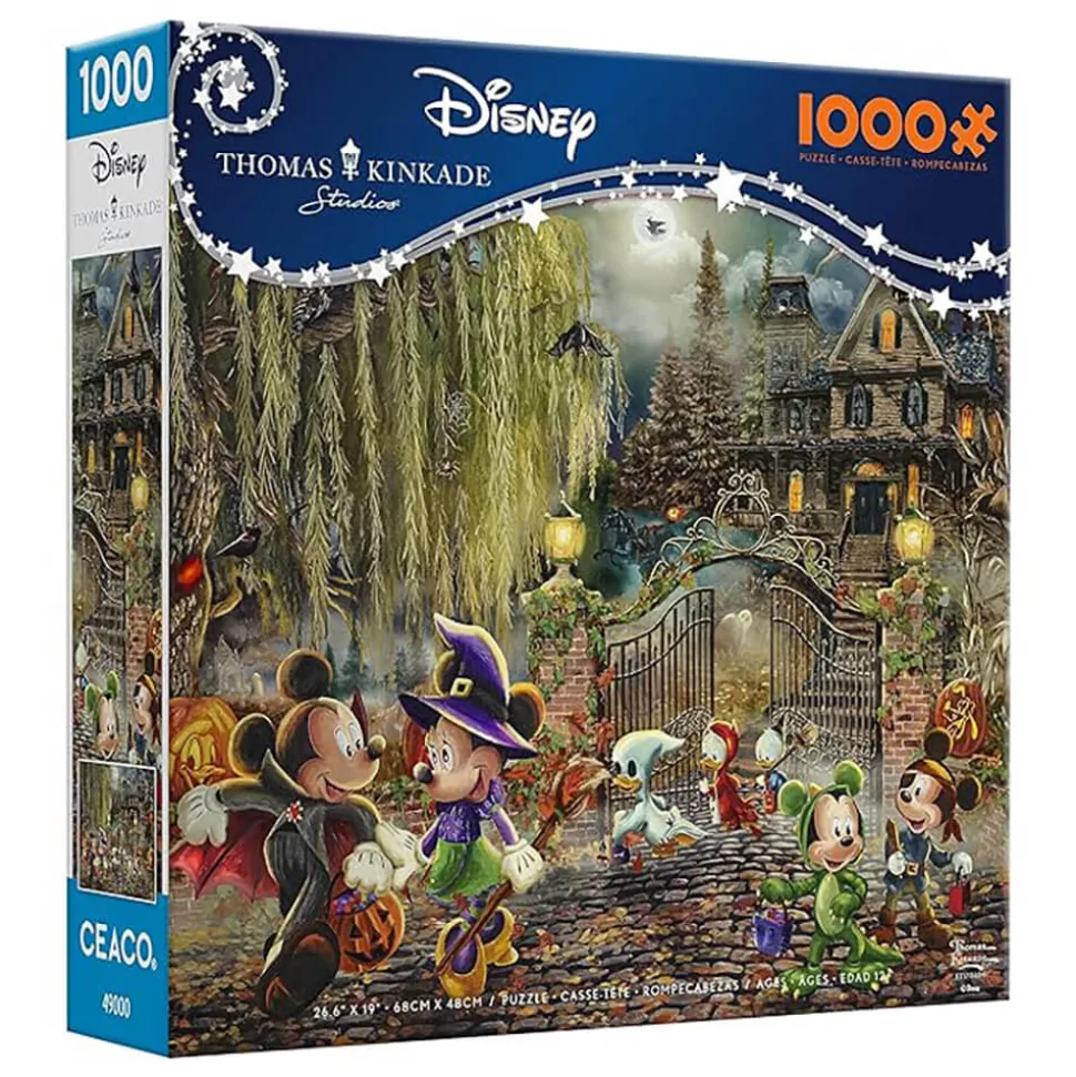 Ceaco Thomas Kinkade Disney Halloween Fun 1000 Piece Jigsaw Puzzle