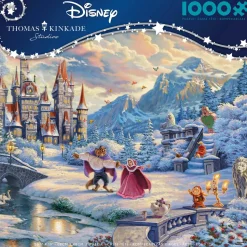 Ceaco Thomas Kinkade Disney's Beauty and the Beast Winter Enchantment