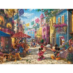 Ceaco Thomas Kinkade Disney's Mickey and Minnie in Mexico 1000 Piece J