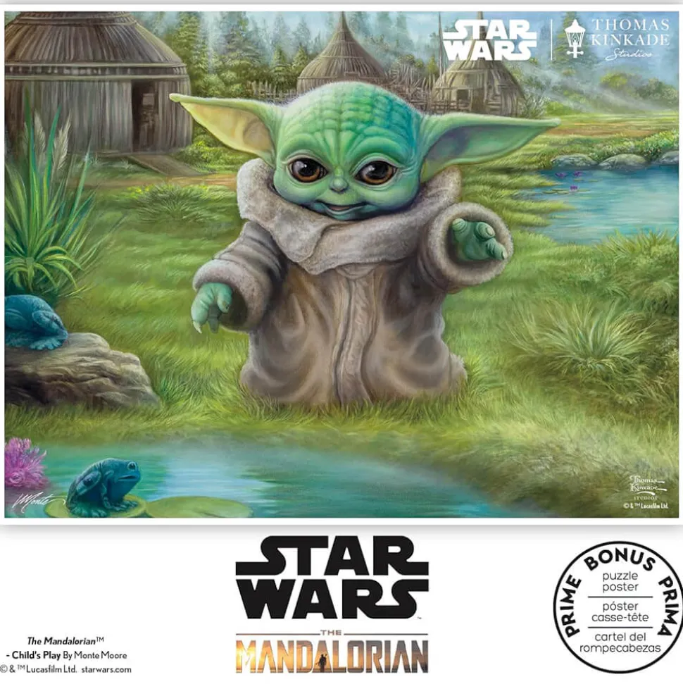 Ceaco Thomas Kinkade Star Wars Mandalorian Child's Play 500 Piece Jigs