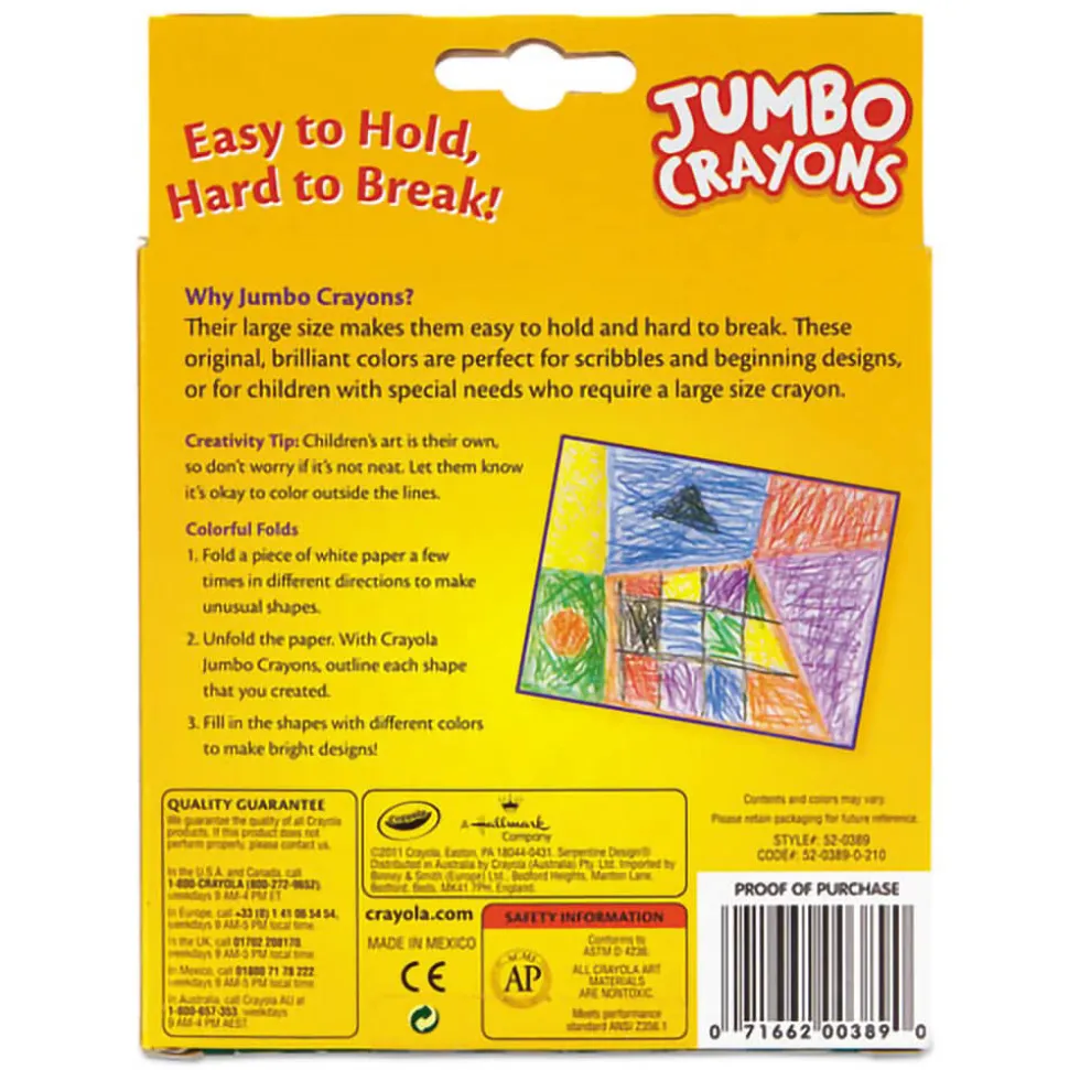 Crayola 8ct Crayons in Peggable Tuck box