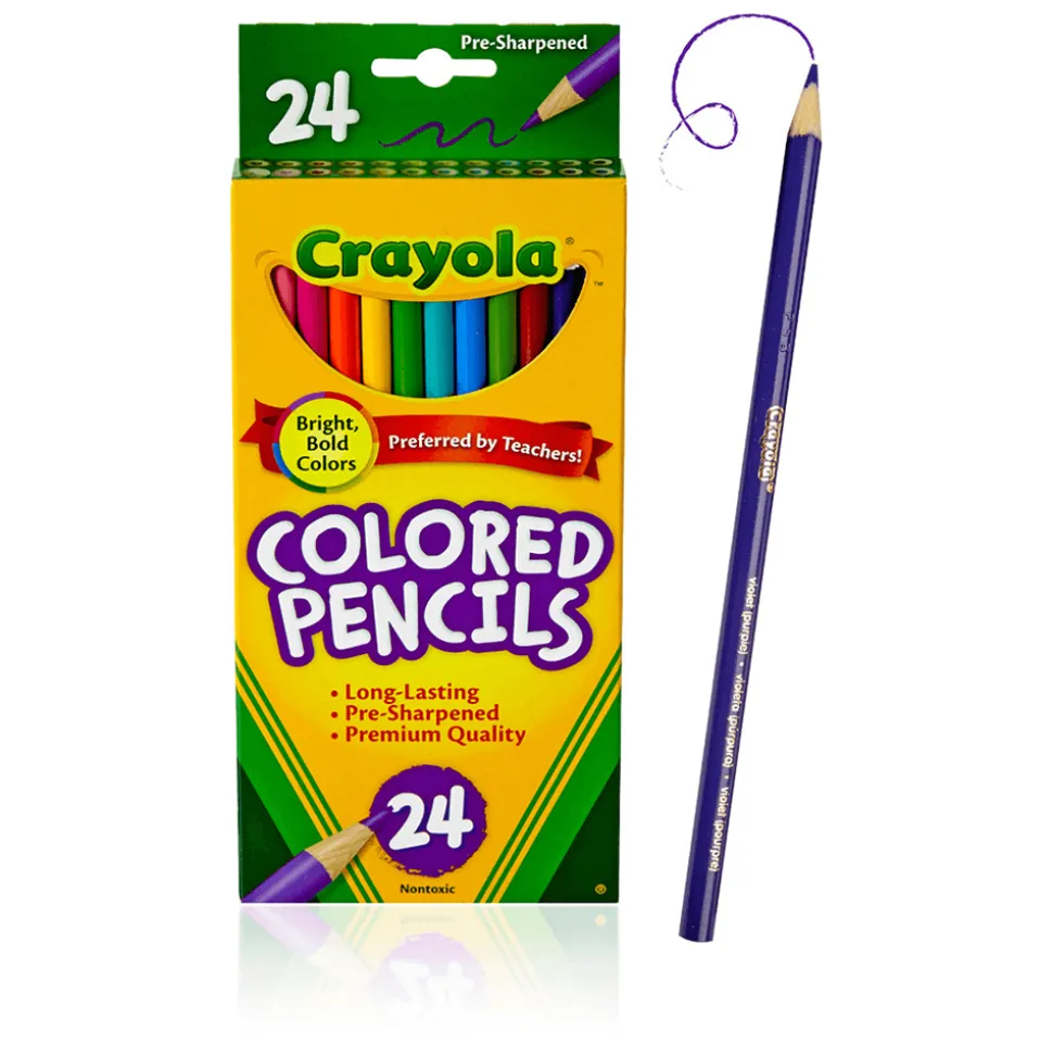 Crayola 24ct Pre-Sharpened Colored Pencils