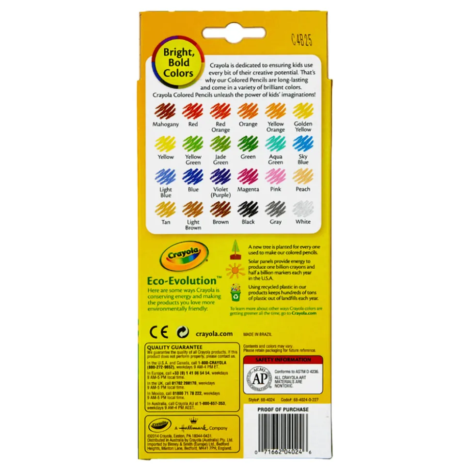 Crayola 24ct Pre-Sharpened Colored Pencils